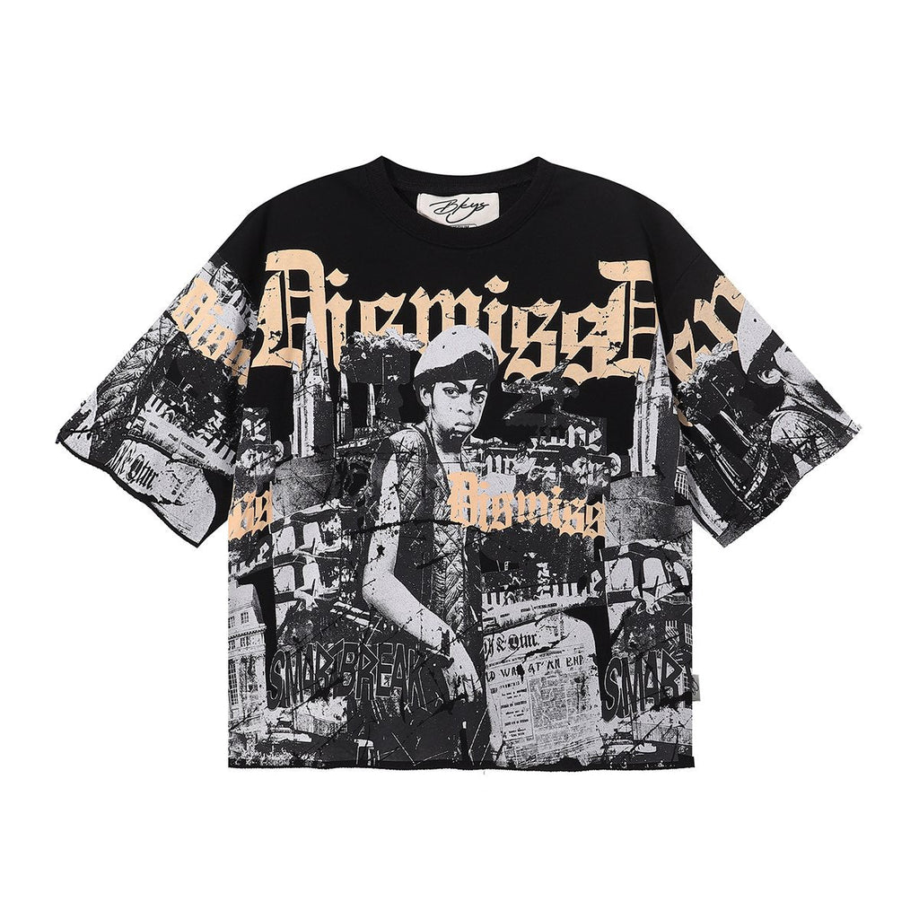 BKYS Revival Dismiss Photo-Collage Cropped T-Shirt ¡ª hero