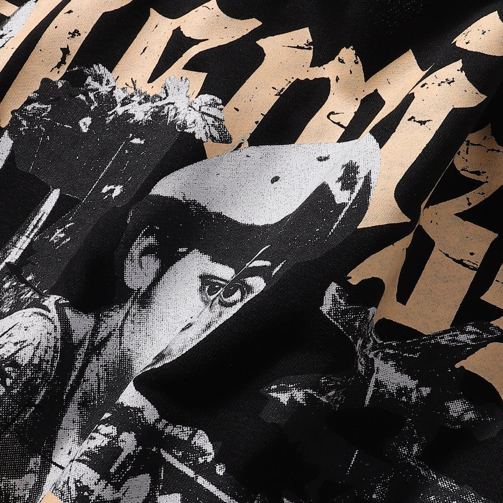 BKYS Revival Dismiss Photo-Collage Cropped T-Shirt ¡ª detail