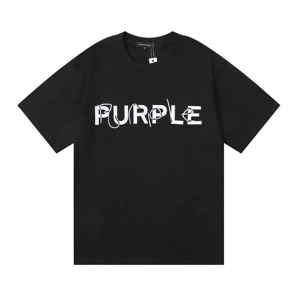 Purple Brand Wordmark Graphic Short-Sleeve T-Shirt ¡ª hero
