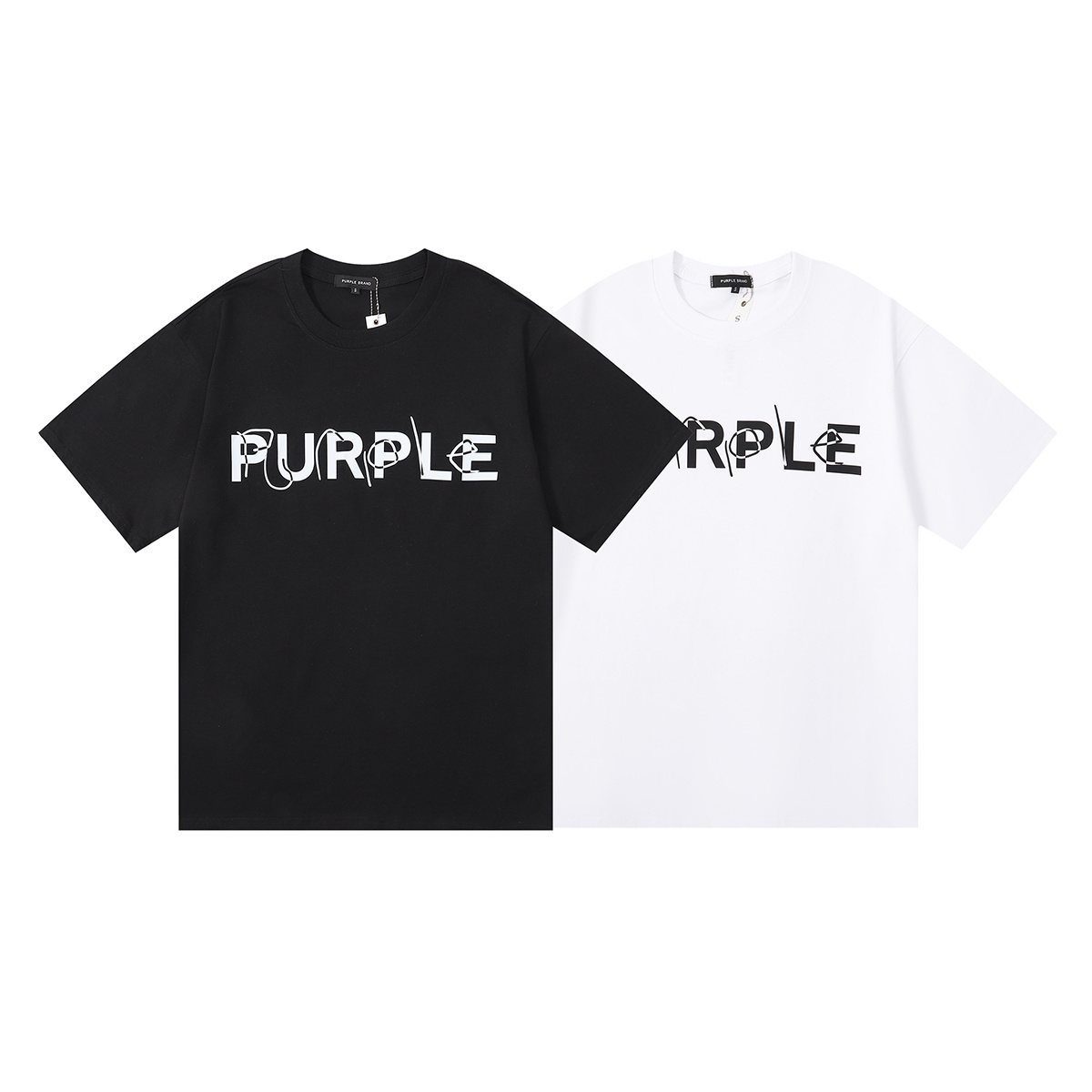 Purple Brand Wordmark Graphic Short-Sleeve T-Shirt ¡ª comparison