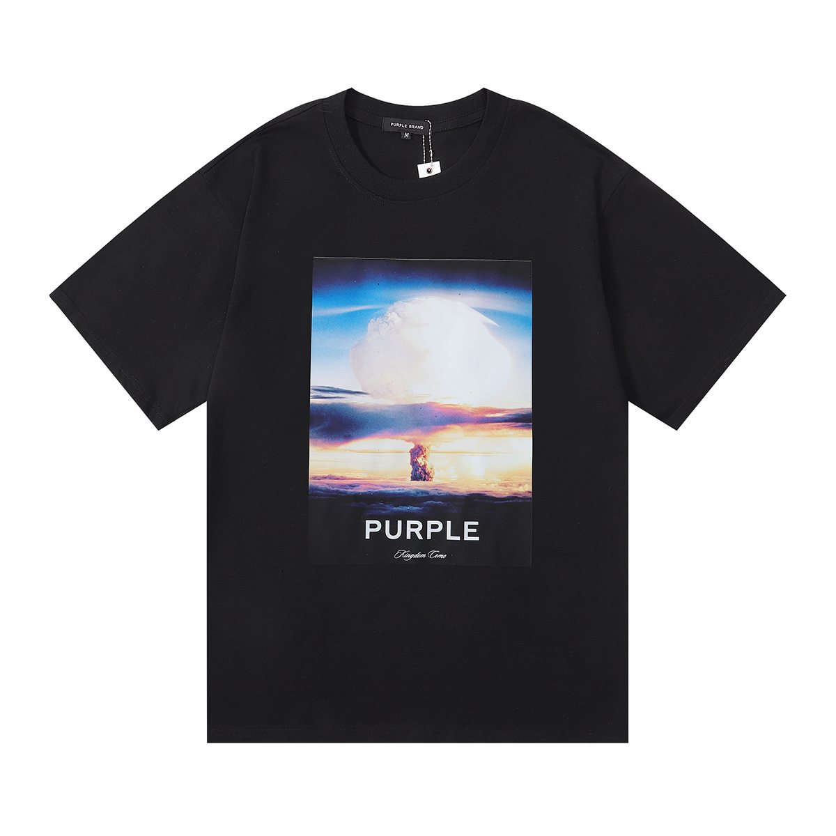 Purple Brand Mushroom Cloud Graphic T-Shirt ¡ª front