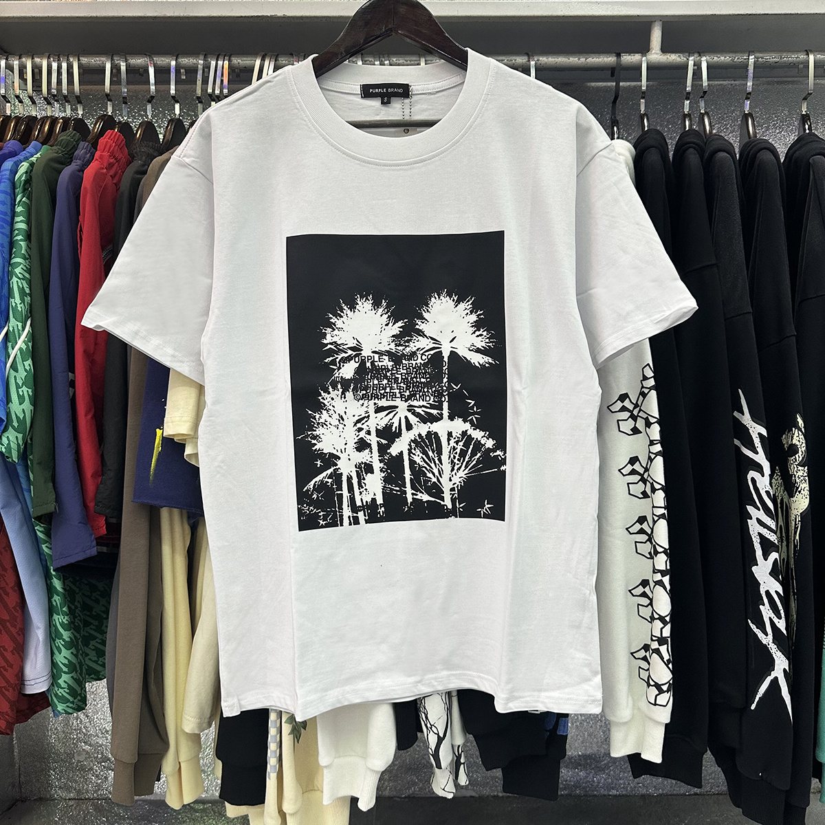 Purple Brand Palm Tree Graphic Short-Sleeve T-Shirt ¡ª context