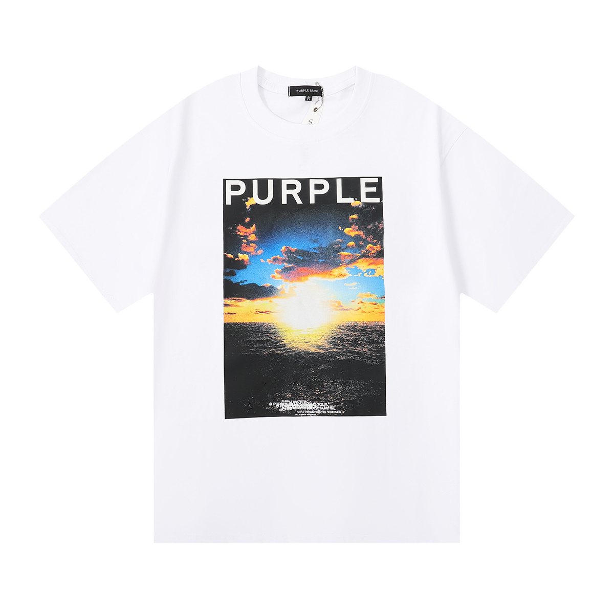 Purple Brand Ocean Sunrise Graphic Short-Sleeve T-Shirt ¡ª front
