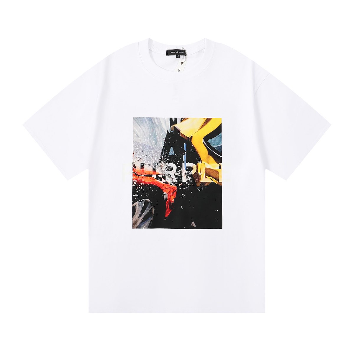 Purple Brand Front Graphic Short-Sleeve T-Shirt ¡ª front