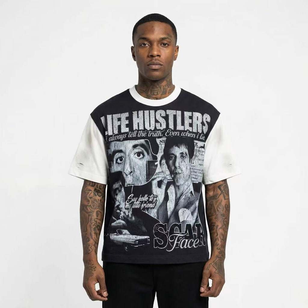 Life Hustlere Scarface-Inspired Raglan Graphic T-Shirt ¡ª hero