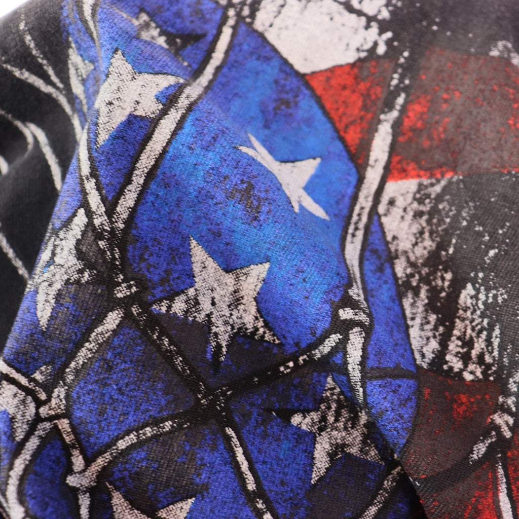Valley Dreams Washed Black Basketball Graphic T-Shirt ¡ª detail