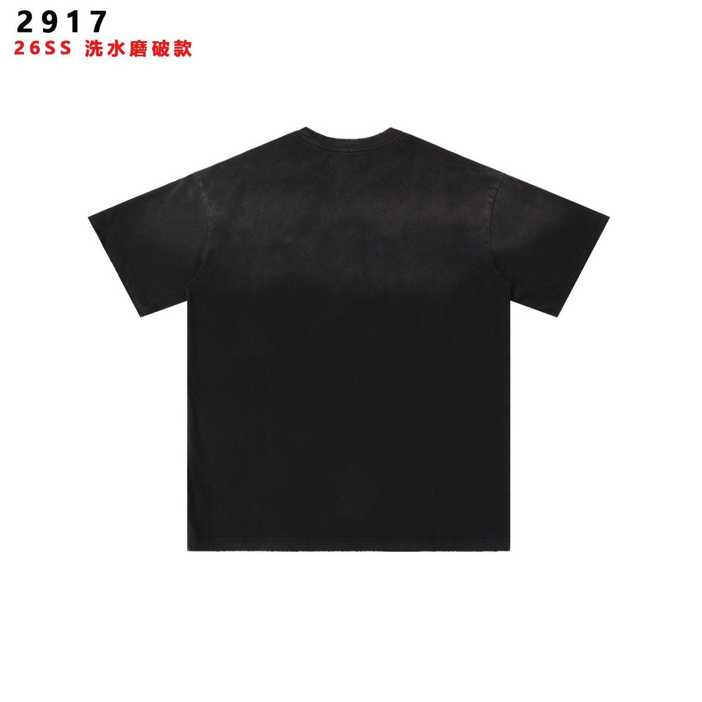 Valley Dreams Washed Black Basketball Graphic T-Shirt ¡ª back