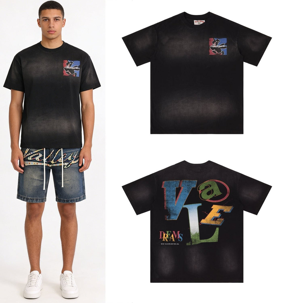 Valley Dreams Graffiti Collage Graphic T-Shirt ¡ª context