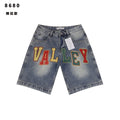 VALLEY Multicolor Embroidered Denim Shorts ¡ª hero