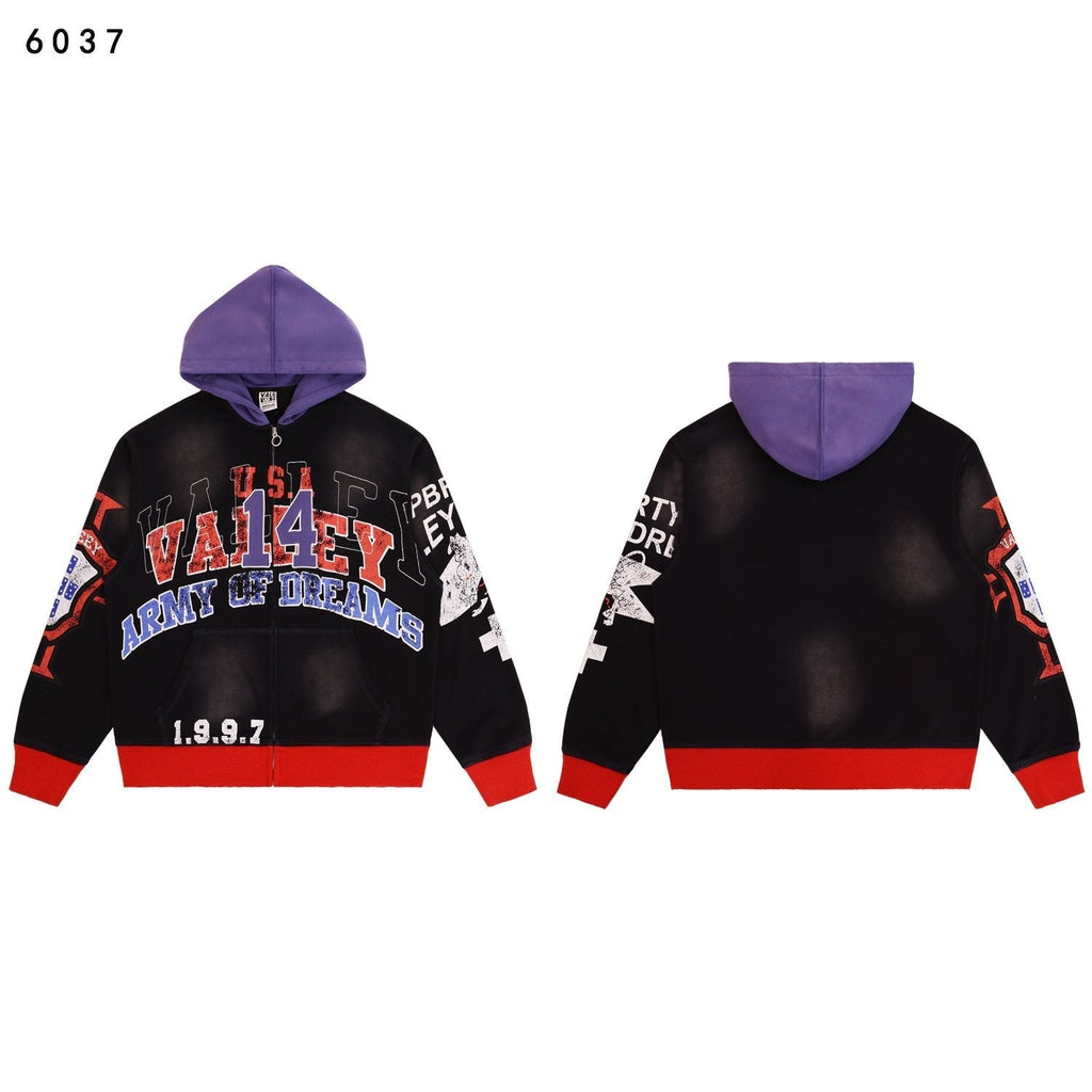 VALE USA Guardian Graphic Zip-Up Hoodie ¡ª back
