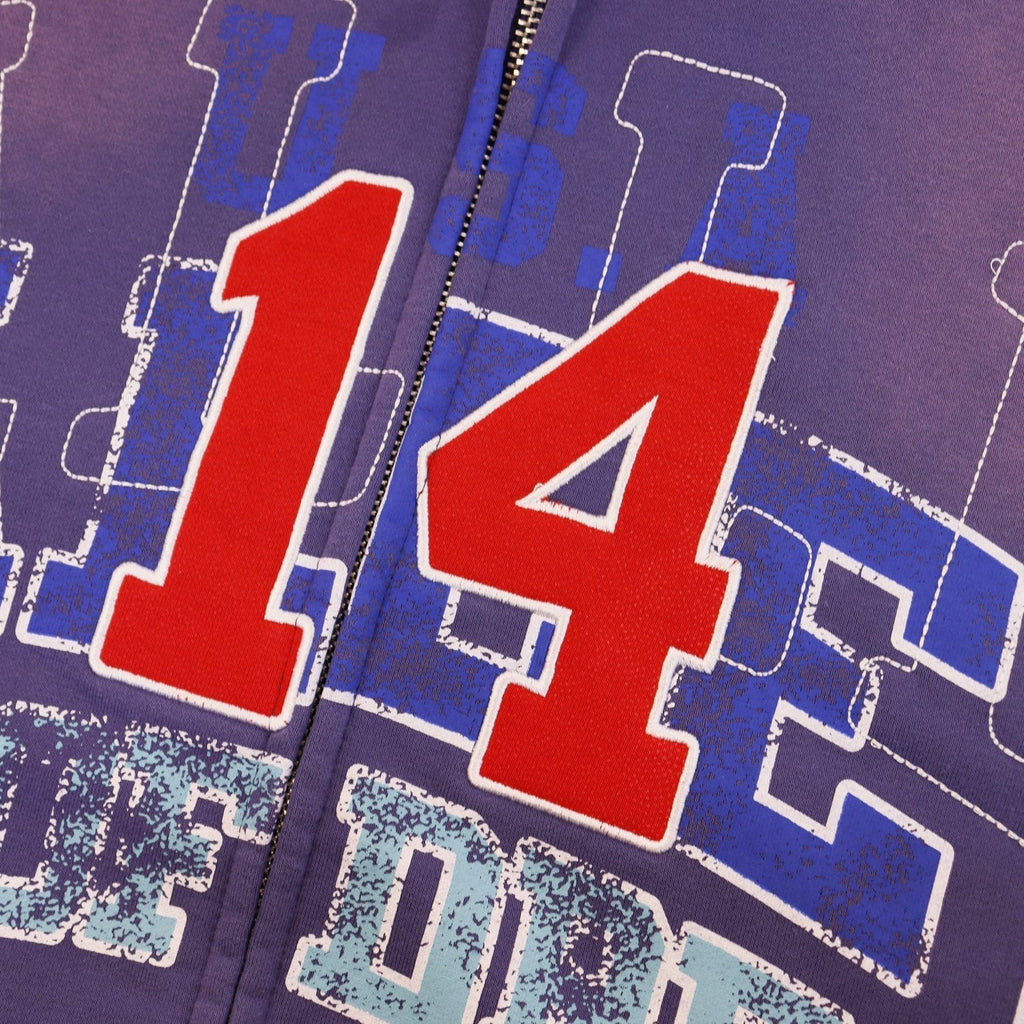 VALE USA Guardian Graphic Zip-Up Hoodie ¡ª detail