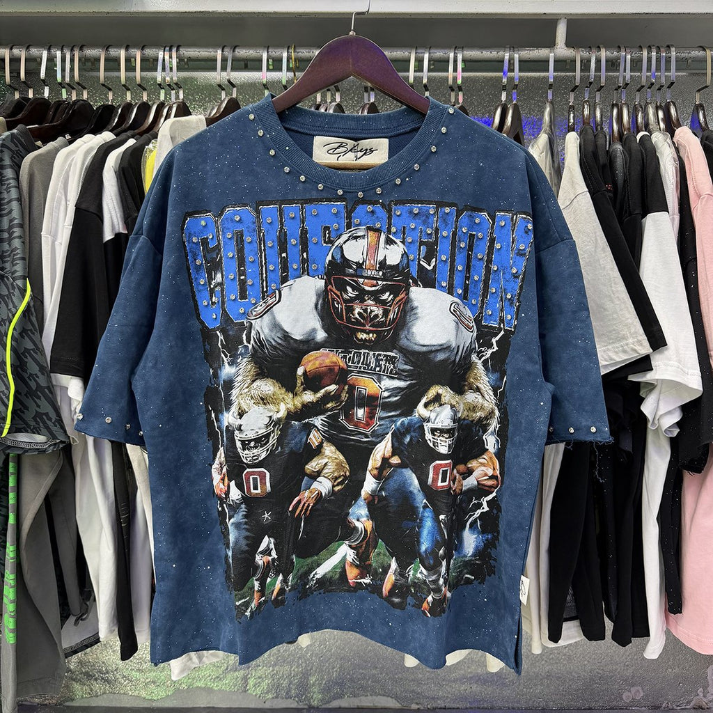 BKYS Revival Football Graphic Cropped T-Shirt ¡ª context