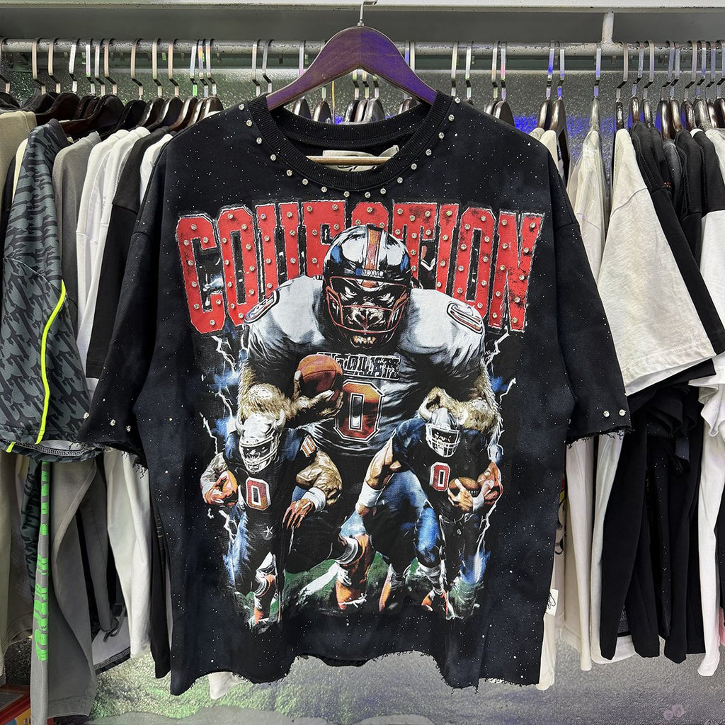 BKYS Revival Football Graphic Cropped T-Shirt ¡ª context