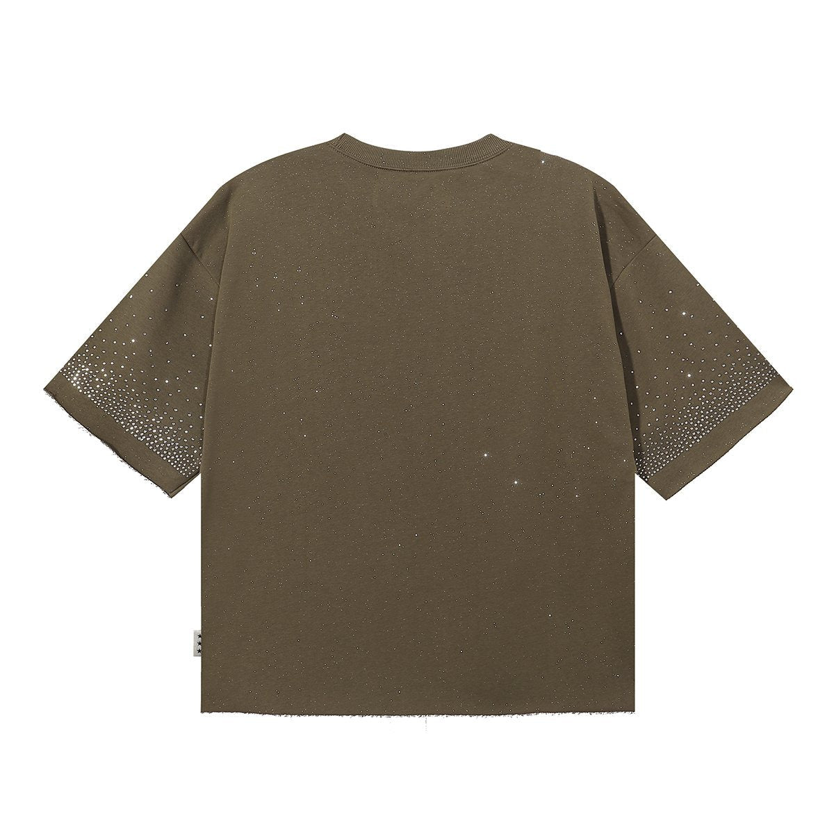 BKYS Revival Money Race Rhinestone Cropped Short-Sleeve T-Shirt ¡ª back