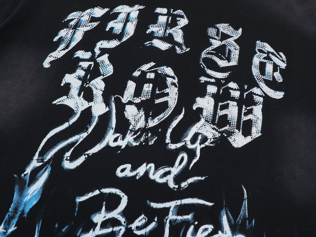 FIRST ROW Wake Up and Be Fierce Flame T-Shirt ¡ª detail