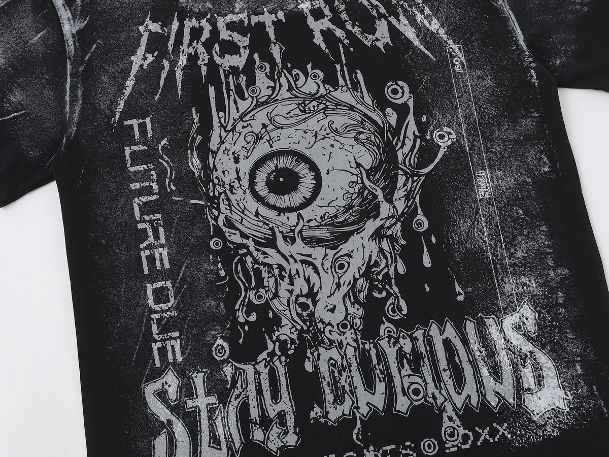FIRST ROW Stay Curious Eyeball Graphic T-Shirt ¡ª detail