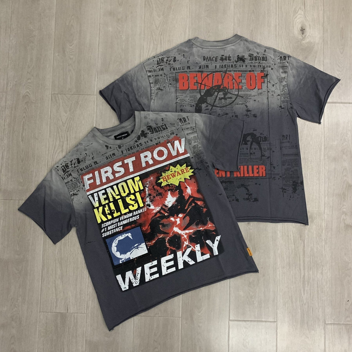 FIRST ROW Breaking News Venom Kills Graphic T-Shirt ¡ª context