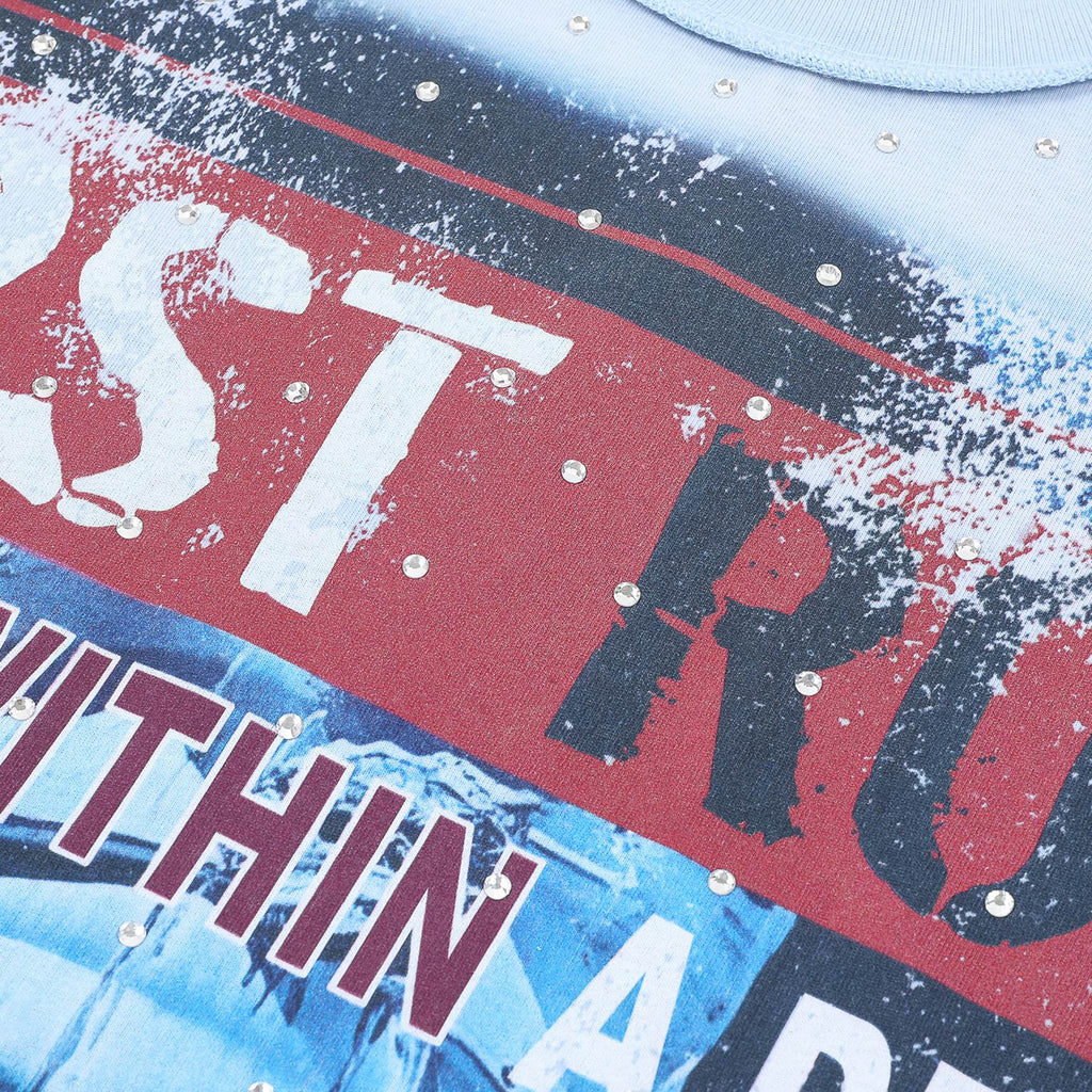 FIRST ROW Lost Utopia Ruins Dream Cropped T-Shirt ¡ª detail