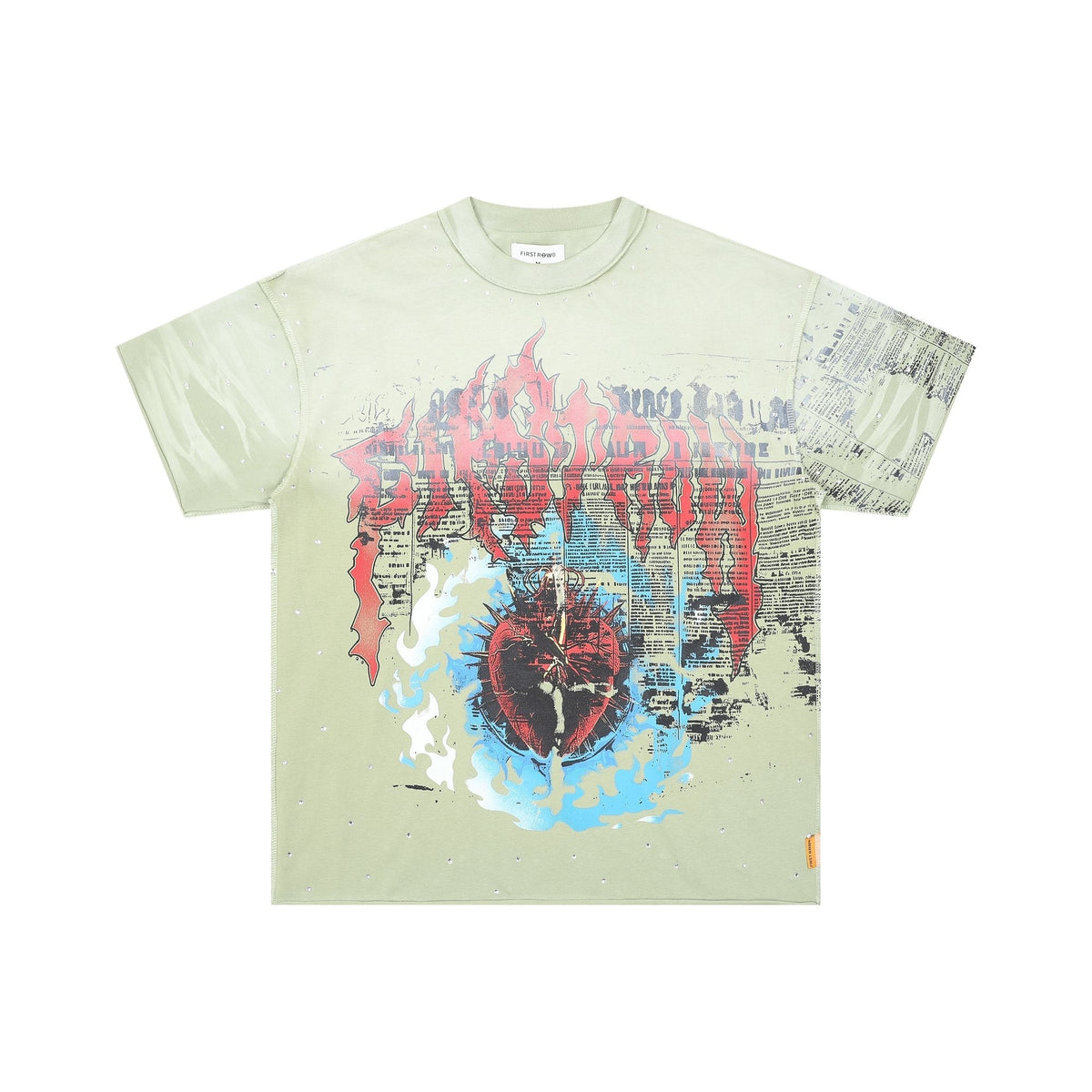 FIRST ROW Sacred Heart Cropped T-Shirt ¡ª hero