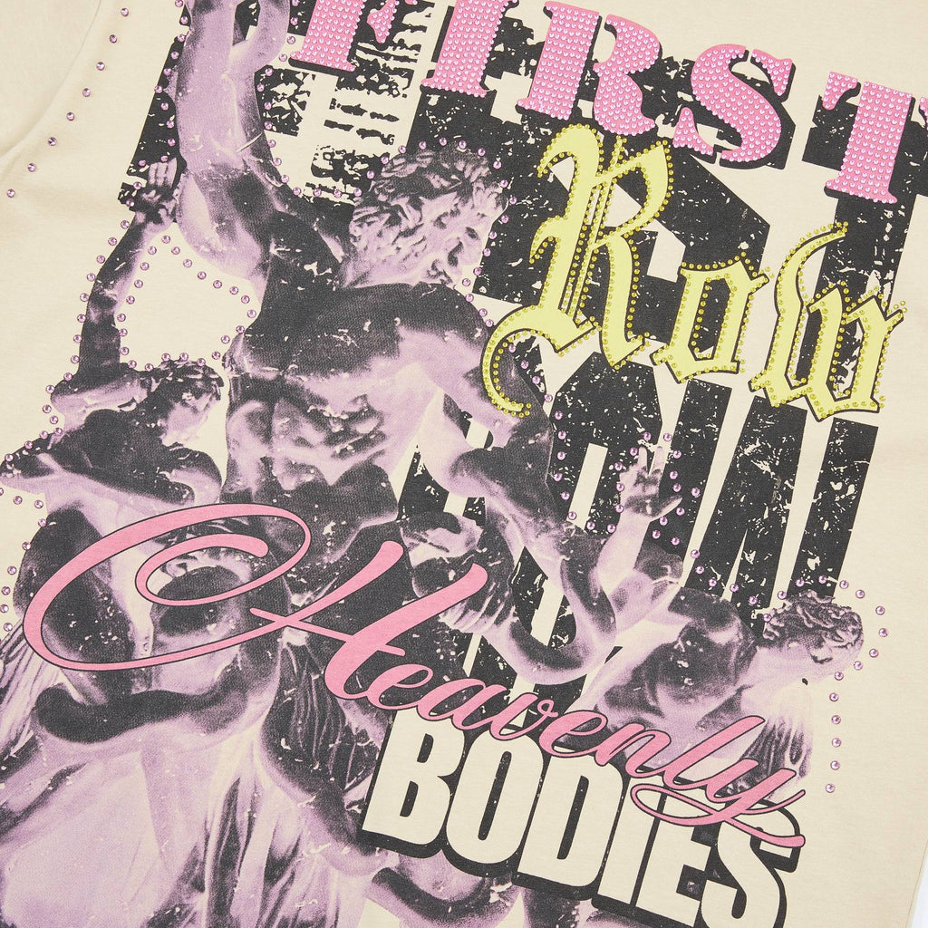 FIRST ROW Heavenly Bodies Rhinestone Crop T-Shirt ¡ª detail