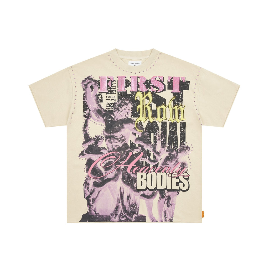 FIRST ROW Heavenly Bodies Rhinestone Crop T-Shirt ¡ª hero
