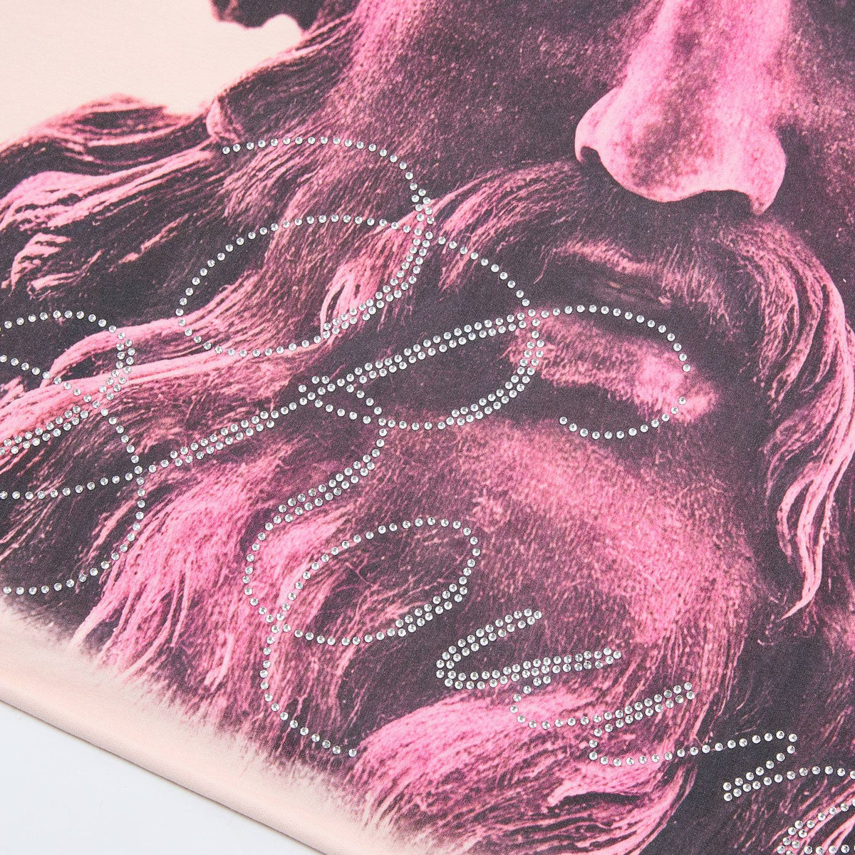 FIRST ROW Rhinestone Graphic Short-Sleeve T-Shirt ¡ª detail