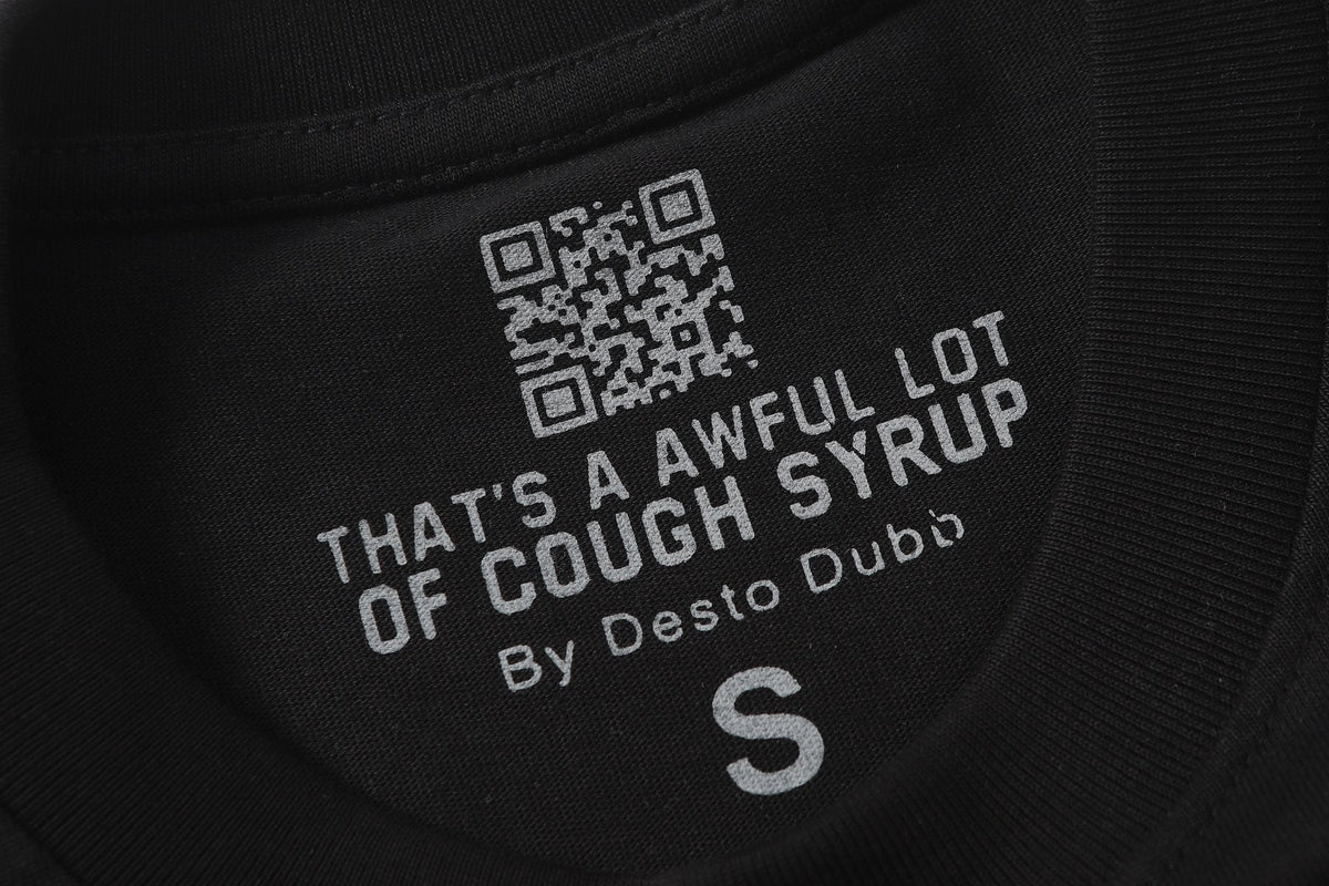 THAT'S A AWFUL LOT OF COUGH SYRUP Eiffel Tower Graphic T-Shirt ¡ª neck_label