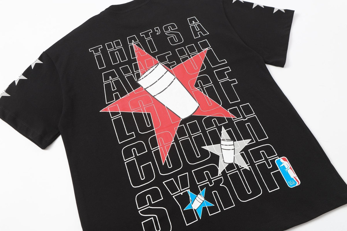 THAT'S A AWFUL LOT OF COUGH SYRUP Graphic Short-Sleeve T-Shirt ¡ª detail