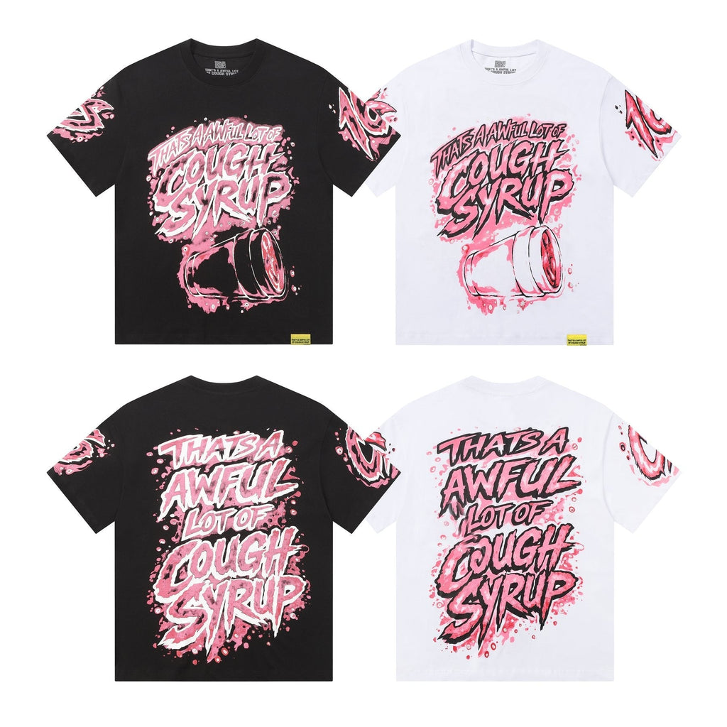 THAT'S A AWFUL LOT OF COUGH SYRUP Graffiti Graphic T-Shirt ¡ª comparison