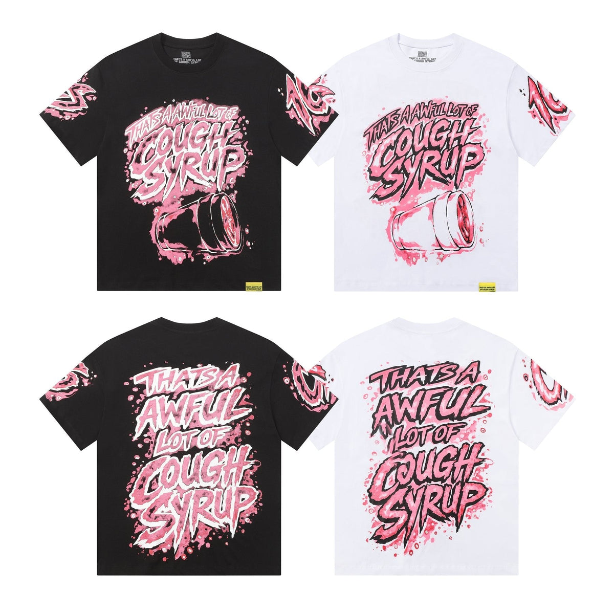 THAT'S A AWFUL LOT OF COUGH SYRUP Graffiti Graphic T-Shirt ¡ª comparison