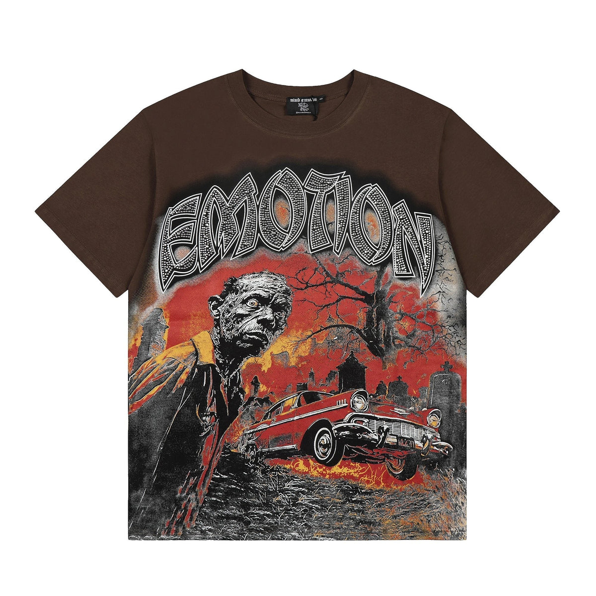 MIXED EMOTION Front-and-Back Graphic Short-Sleeve T-Shirt ¡ª hero