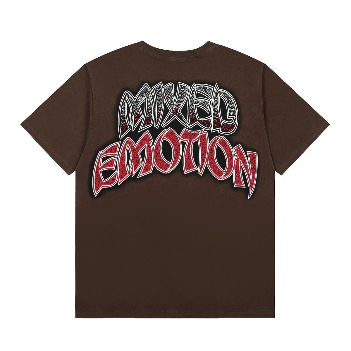 MIXED EMOTION Front-and-Back Graphic Short-Sleeve T-Shirt ¡ª back