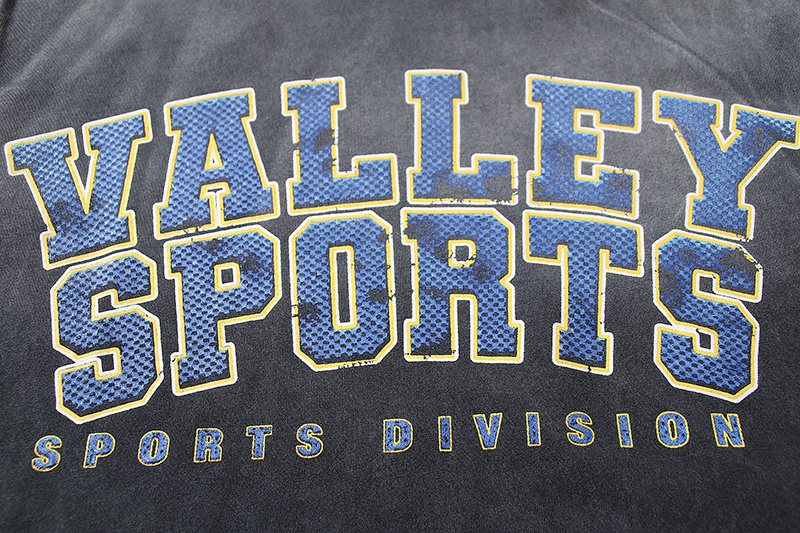 VALE USA Sports Division Graphic T-Shirt - Charcoal ¡ª detail