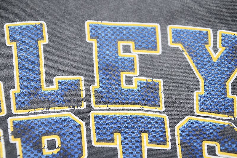 VALE USA Sports Division Graphic T-Shirt - Charcoal ¡ª detail