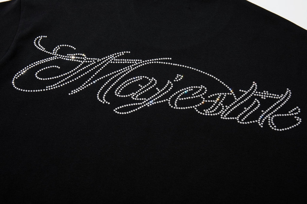 MAJESTIK Alien Rhinestone Graphic T-Shirt ¡ª detail