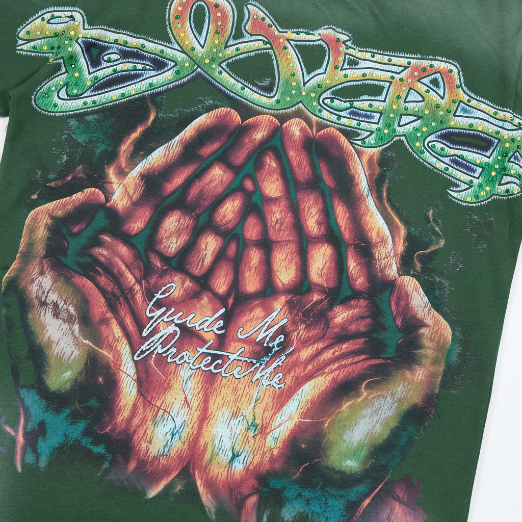 DUAA Rhinestone Monkey Graphic T-Shirt ¡ª detail