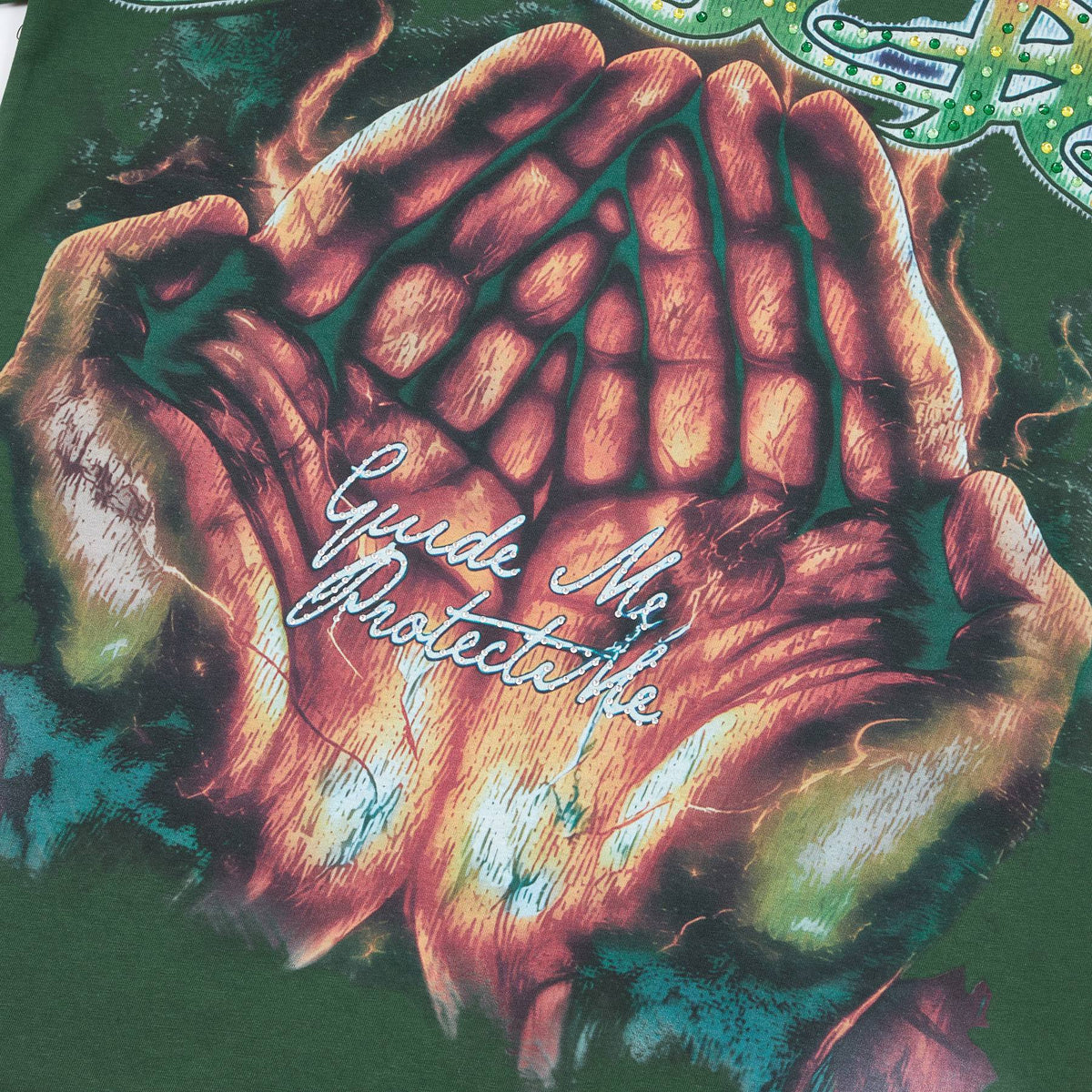 DUAA Rhinestone Monkey Graphic T-Shirt ¡ª detail