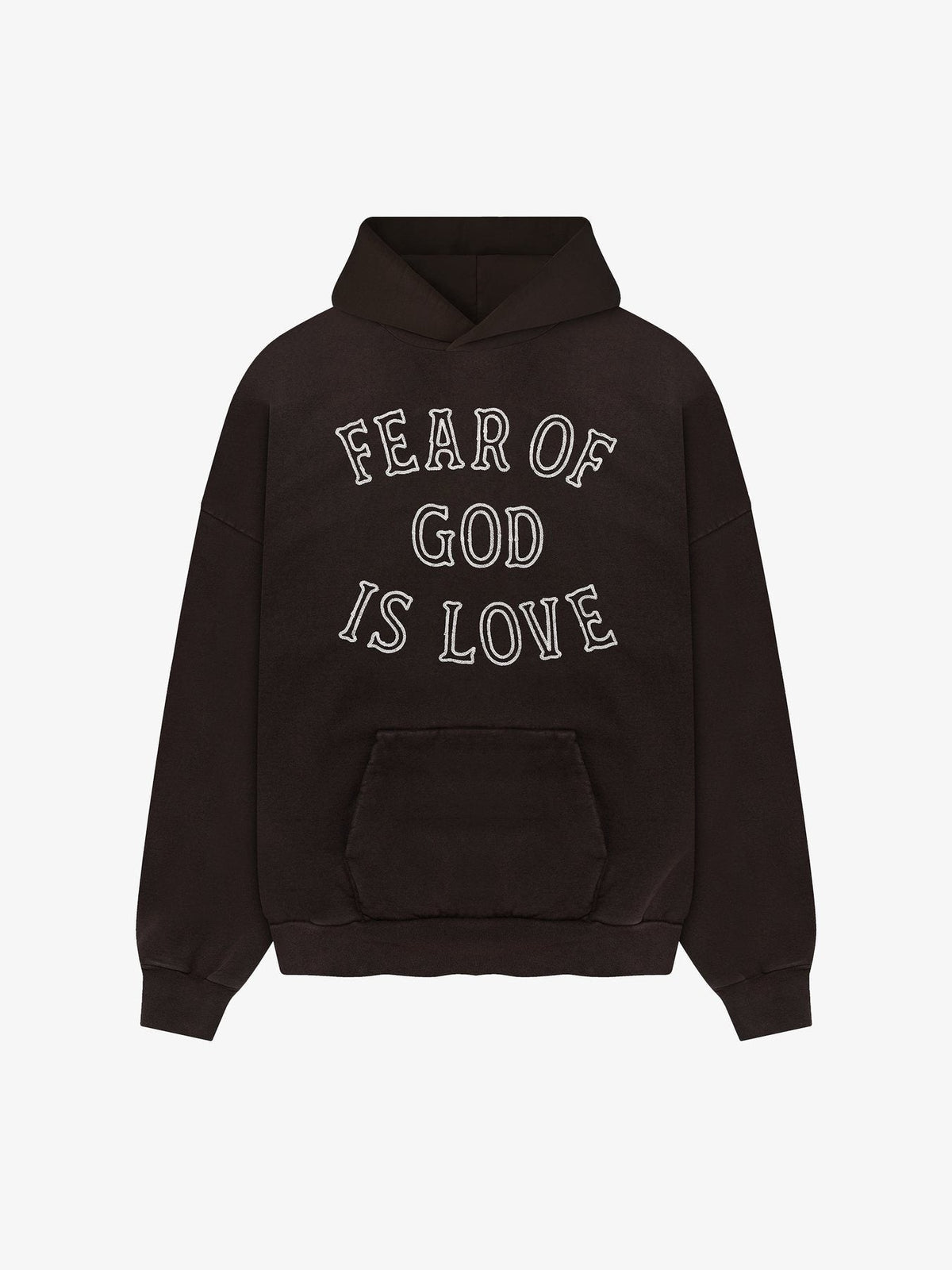 FEAR OF GOD Is Love Embroidered Washed Hoodie ¡ª front
