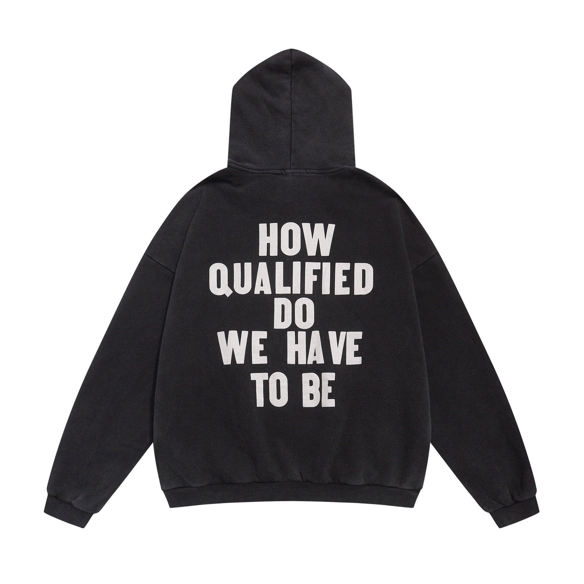 Fear of God Black Text Graphic Pullover Hoodie ¡ª back