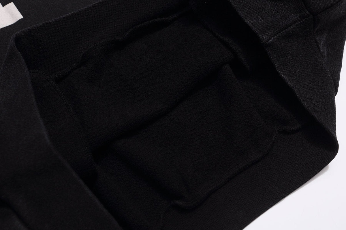 Fear of God Black Text Graphic Pullover Hoodie ¡ª detail