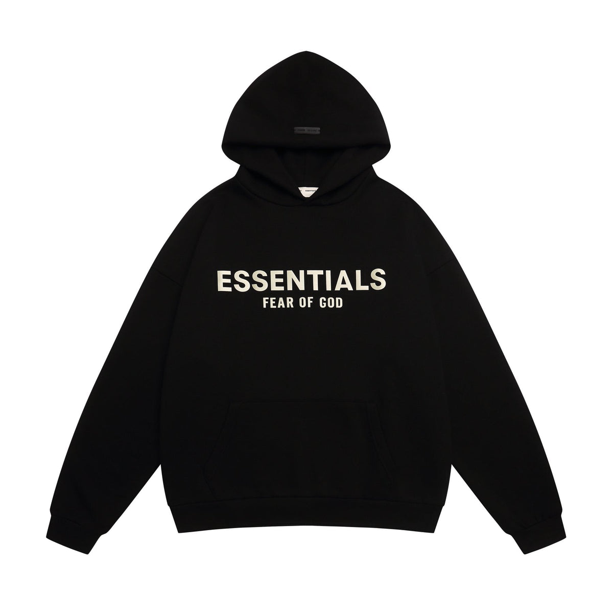 Essentials Fear of God Embossed Wordmark Pullover Hoodie ¡ª front