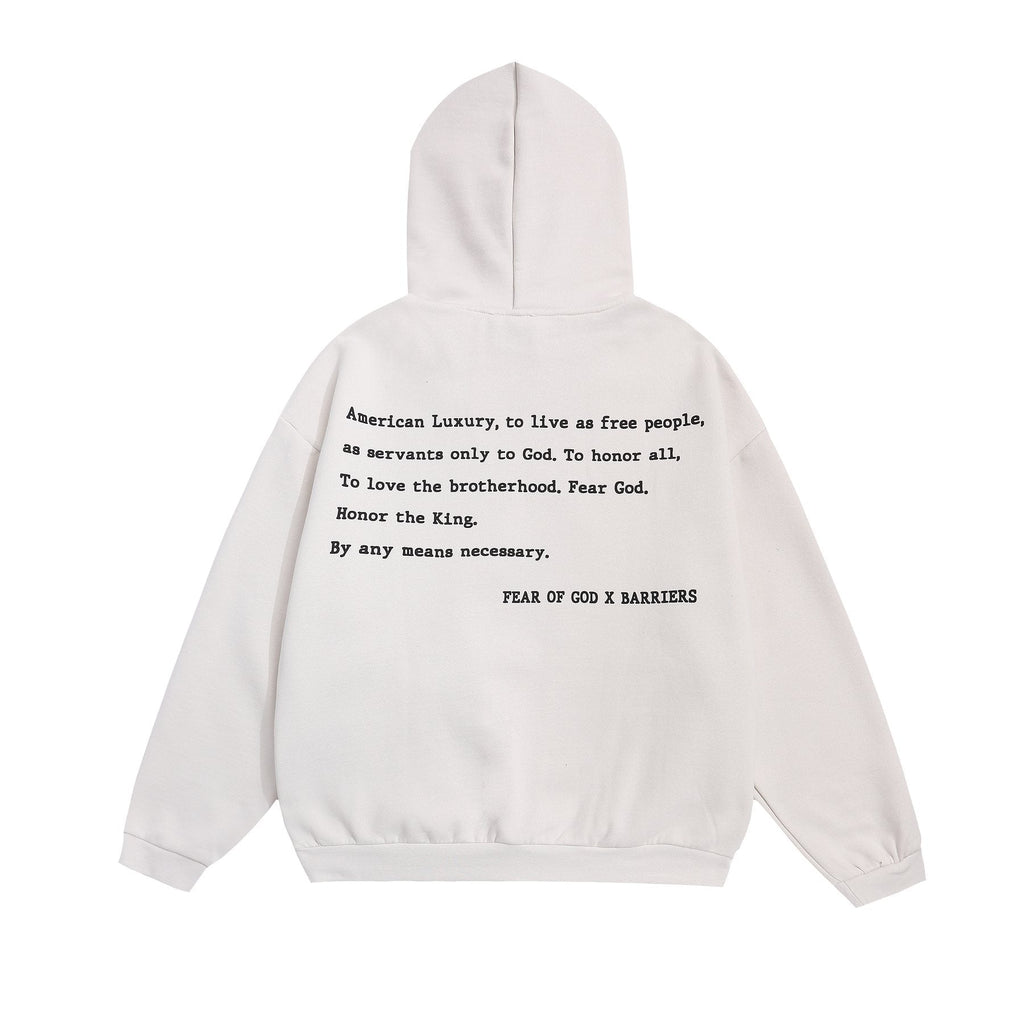 Fear of God x Barriers Front & Back Graphic Hoodie ¡ª back