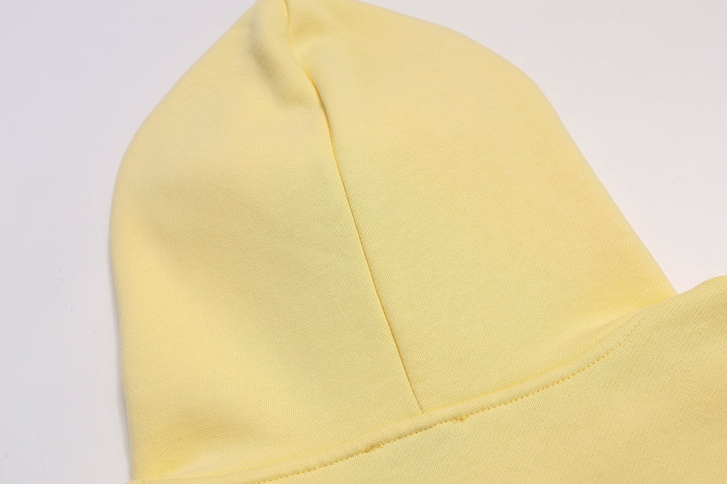 FOG Educate the Young Pale Yellow Hoodie ¡ª detail