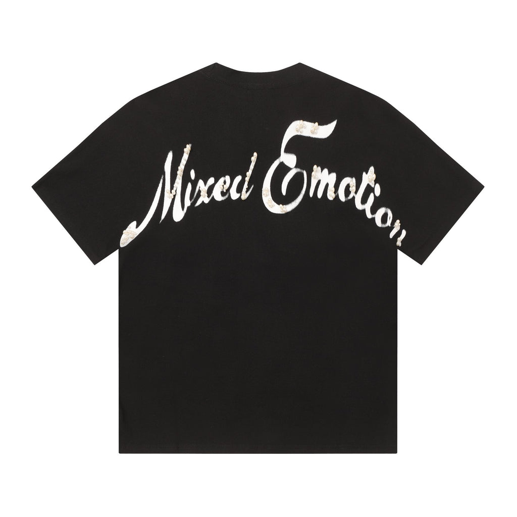 MIXED EMOTION Pearl Script Graphic T-Shirt ¡ª back