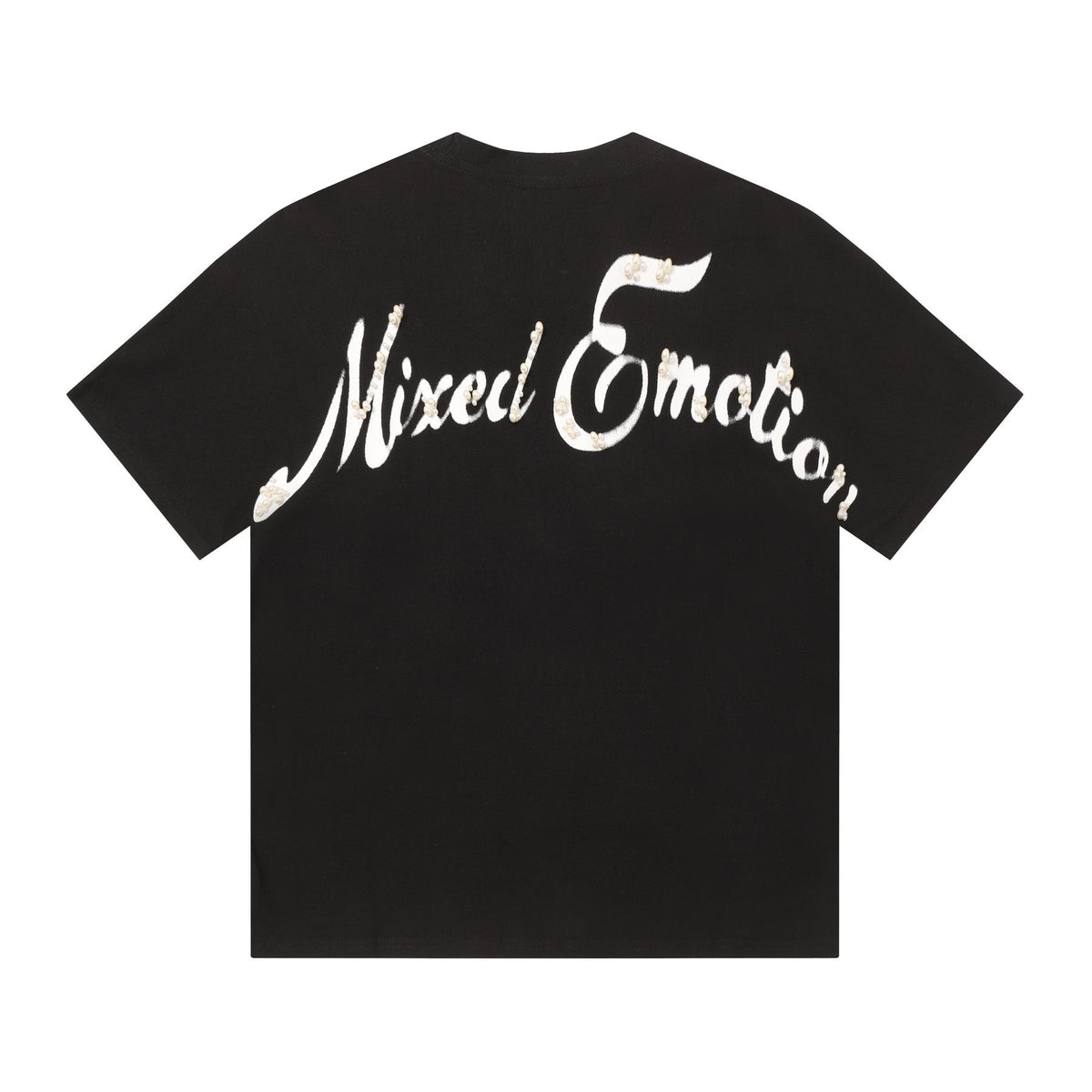 MIXED EMOTION Pearl Script Graphic T-Shirt ¡ª back