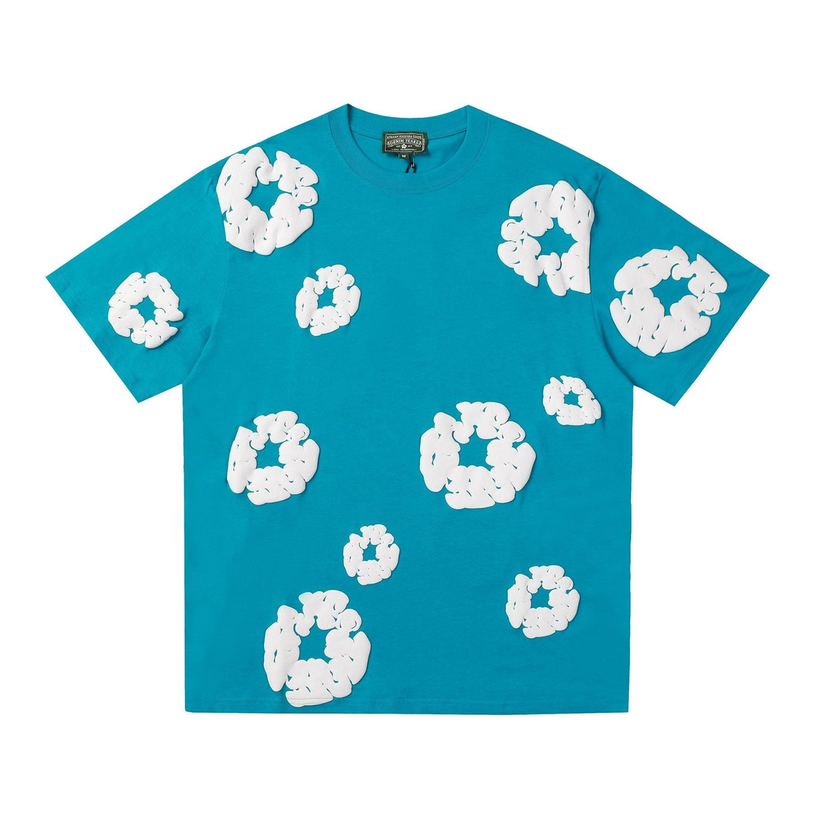 DENIM TEARS All-Over Floral Cloud Graphic T-Shirt ¡ª front