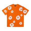 DENIM TEARS All-Over White Flower Print T-Shirt ¡ª front
