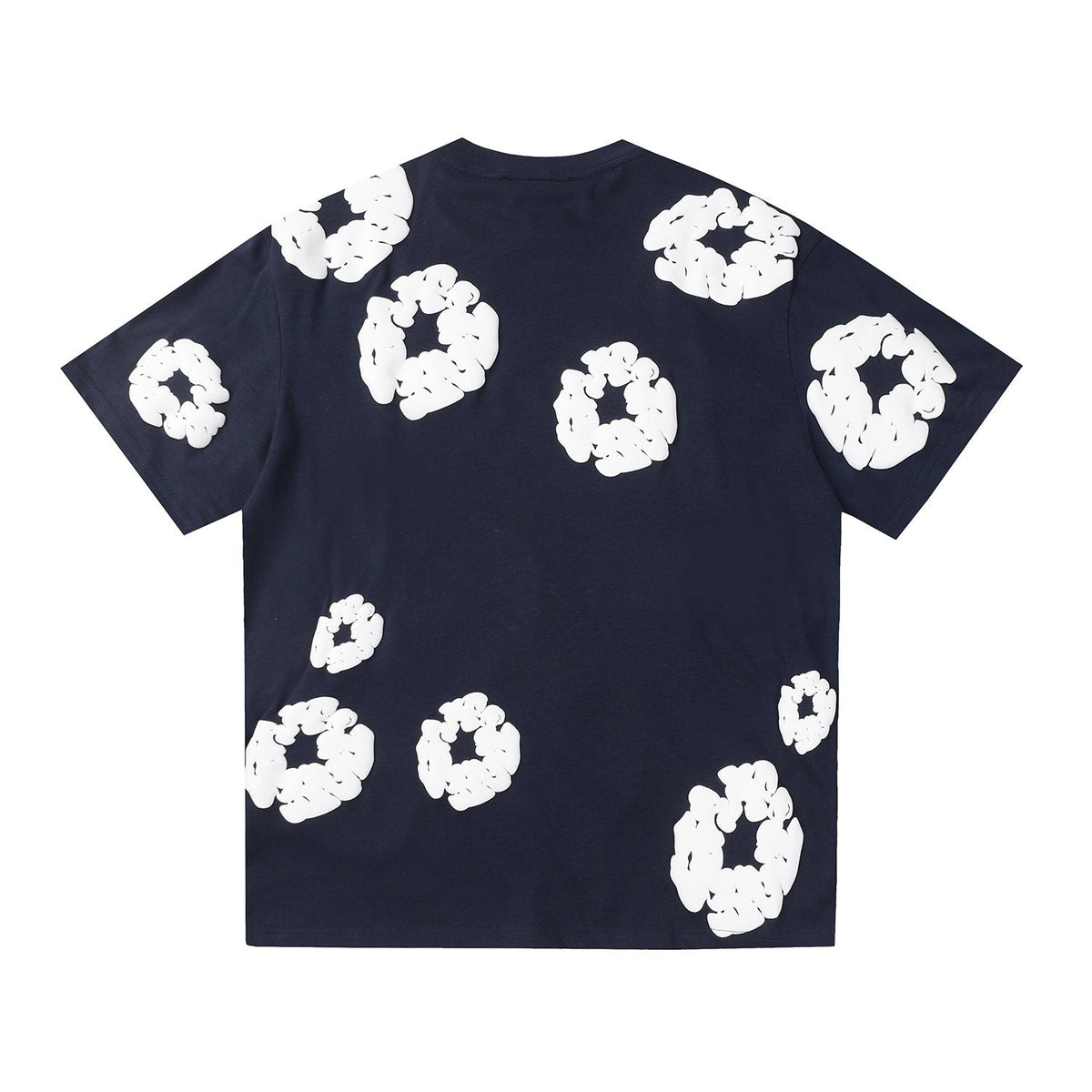 DENIM TEARS All-Over White Flower Print T-Shirt ¡ª back