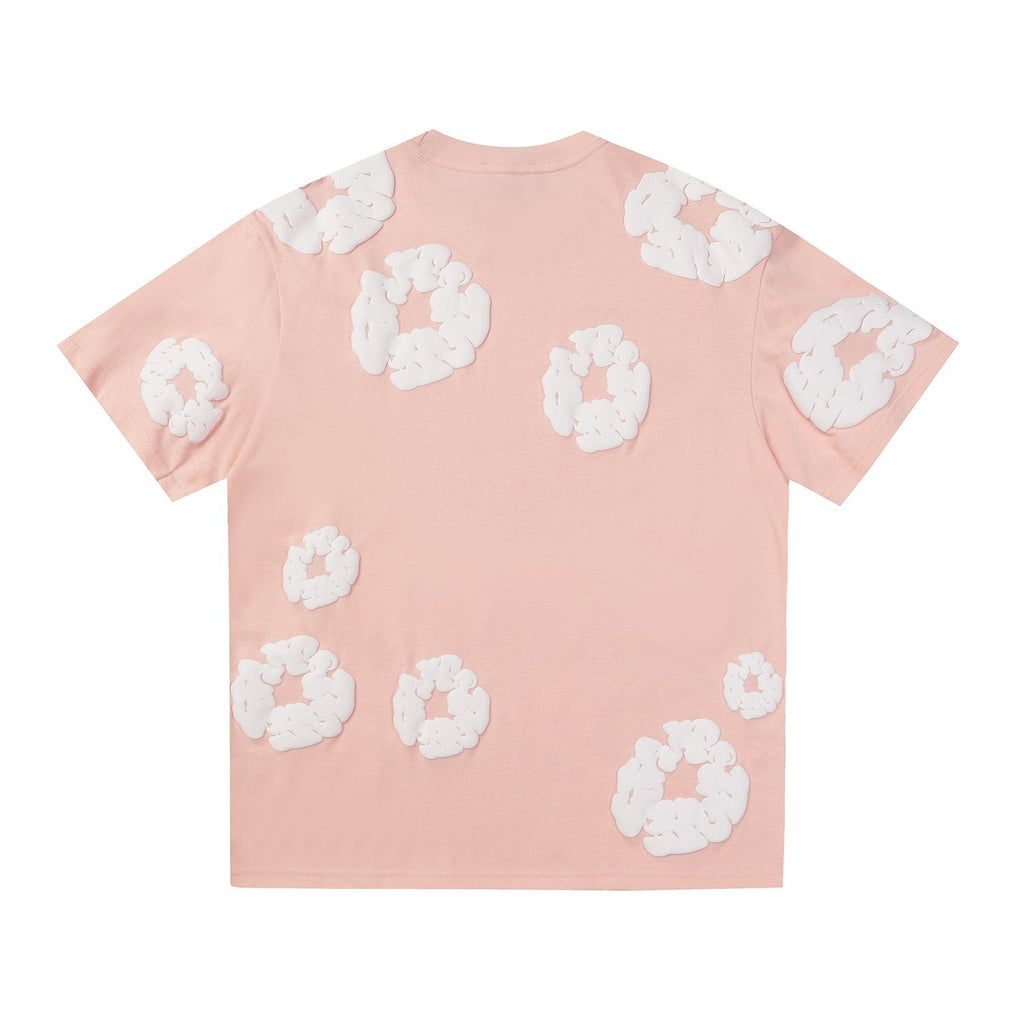 DENIM TEARS All-Over White Flower Print T-Shirt ¡ª back
