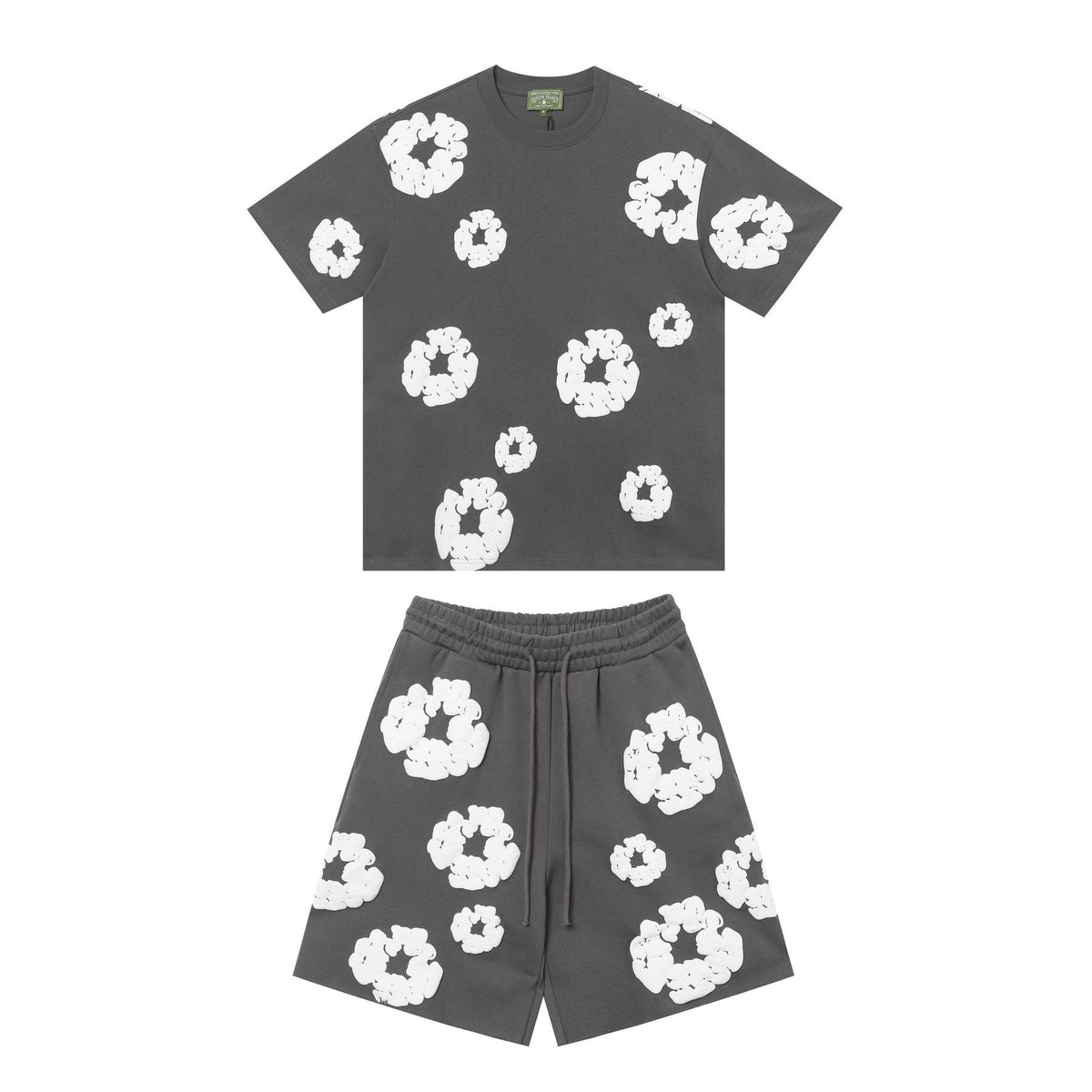 DENIM TEARS Cotton Wreath Graphic Short-Sleeve Set ¡ª front